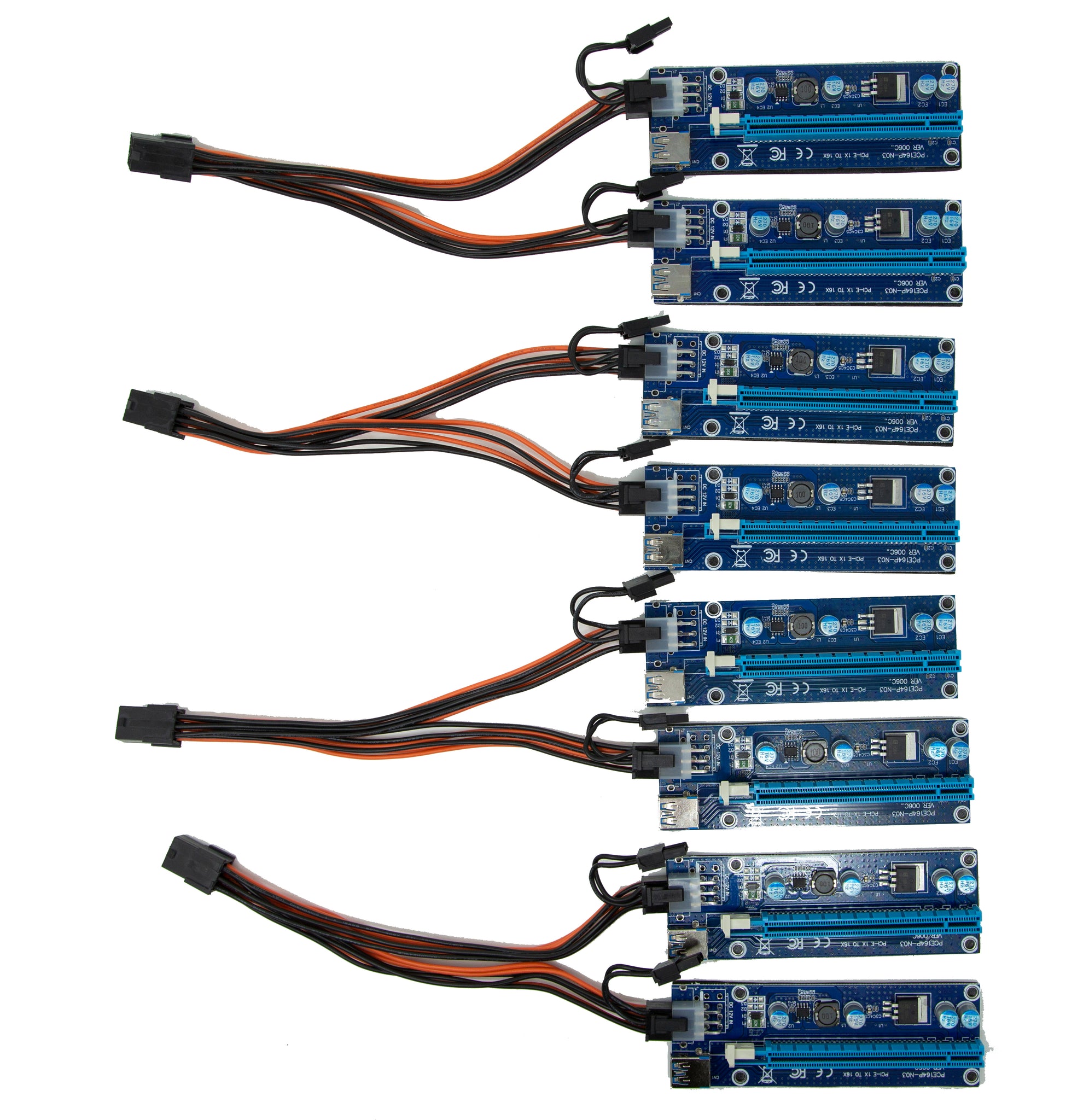 18AWG PCI-E 6pin to Dual 8-pin Y-Splitter Extension Cable ...