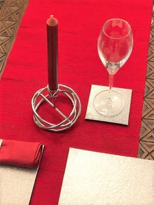 Red & silver Valentines Day Tablescape