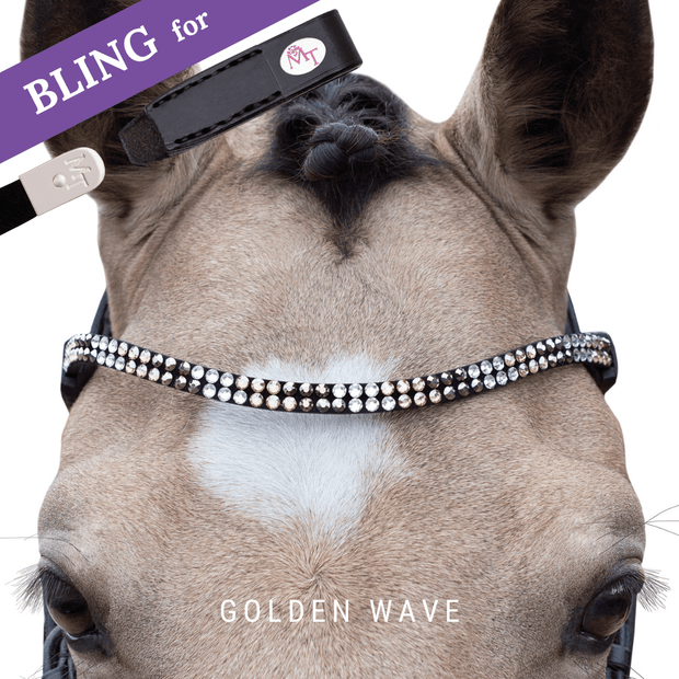Golden Wave Stirnband Bling Swing