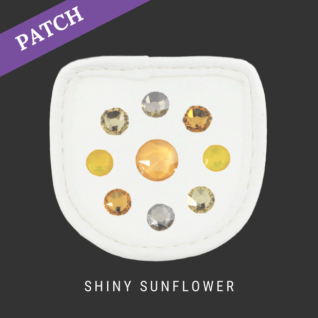 Shiny Sunflower Reithandschuh Patches