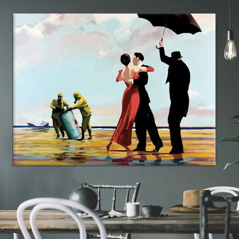 Banksy Toxic Beach Canvas Print or Poster