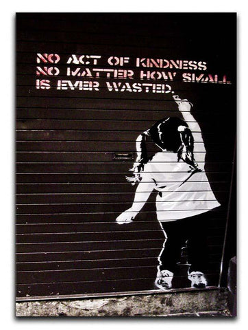 Banksy No Kindness Canvas Print or Poster