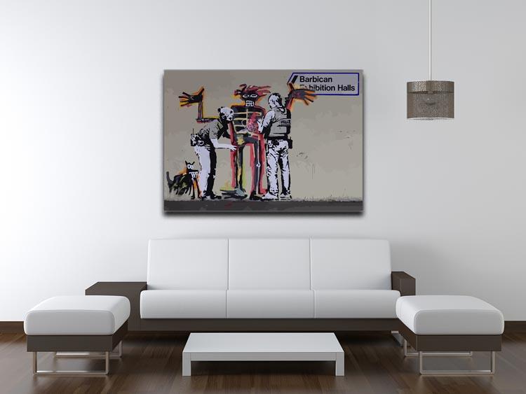 Banksy Basquiat Metropolitan Police Canvas Print Or Poster Canvas Art Rocks