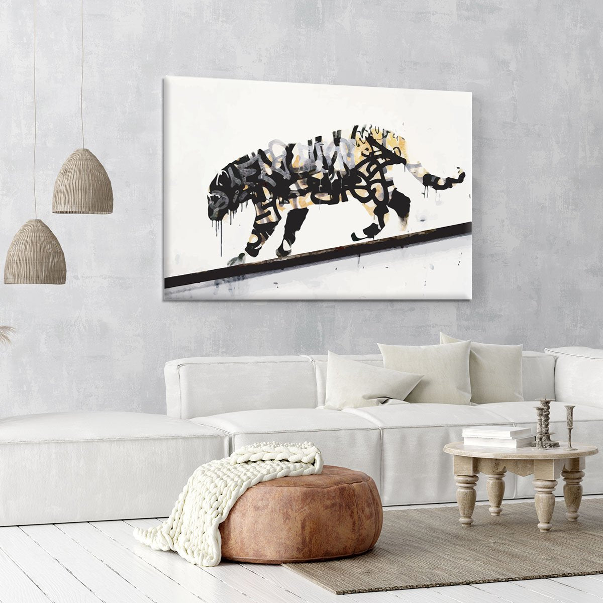 Banksy Tiger Canvas Print or Poster | Canvas Art Rocks