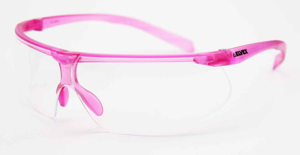 Elvex Delta Plus Helium 20 Safety Glasses Pink Frame Clear Anti Fog Le Rocklands
