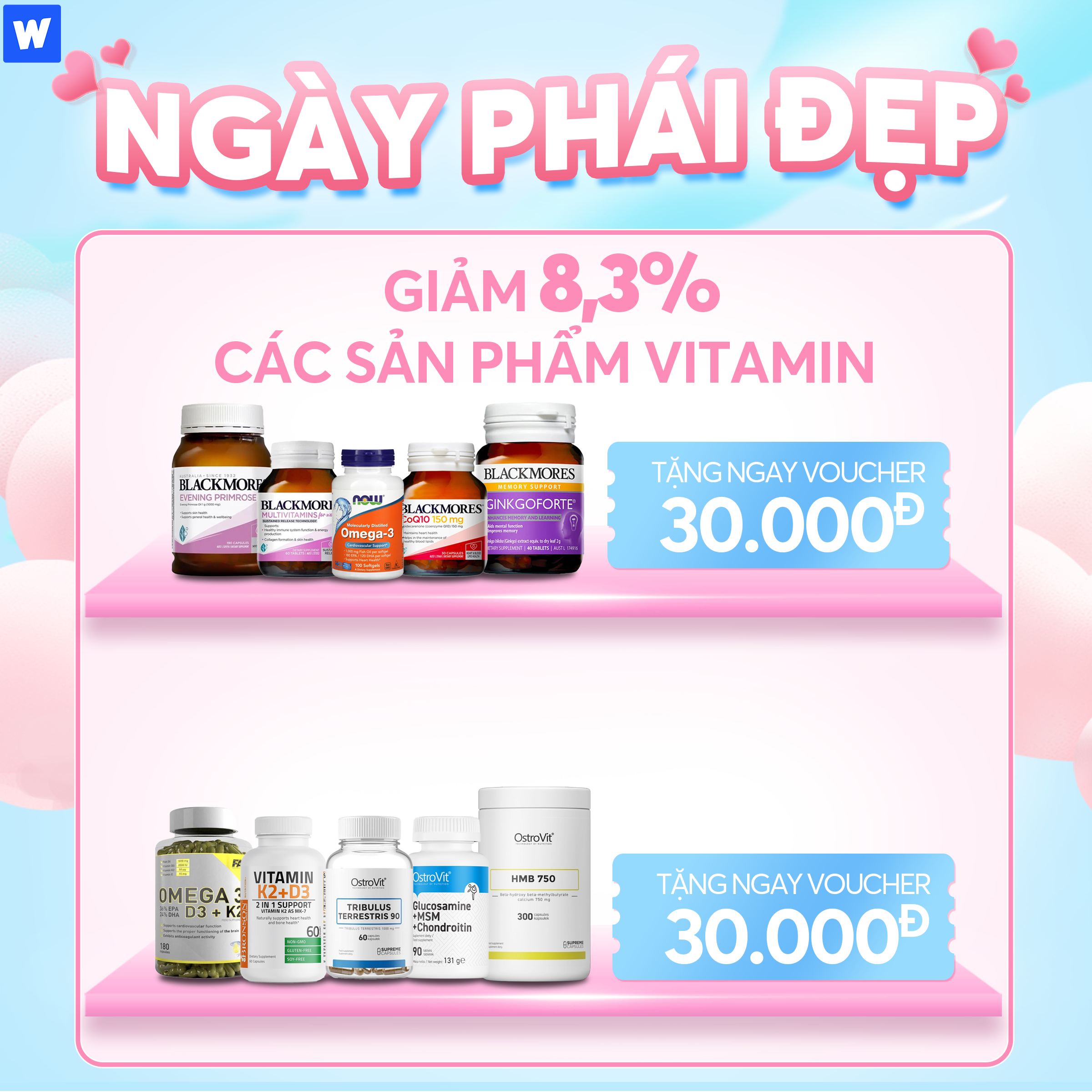 Siêu Sale 3.3 | Mua 1 Được 3 | Thegioiwhey