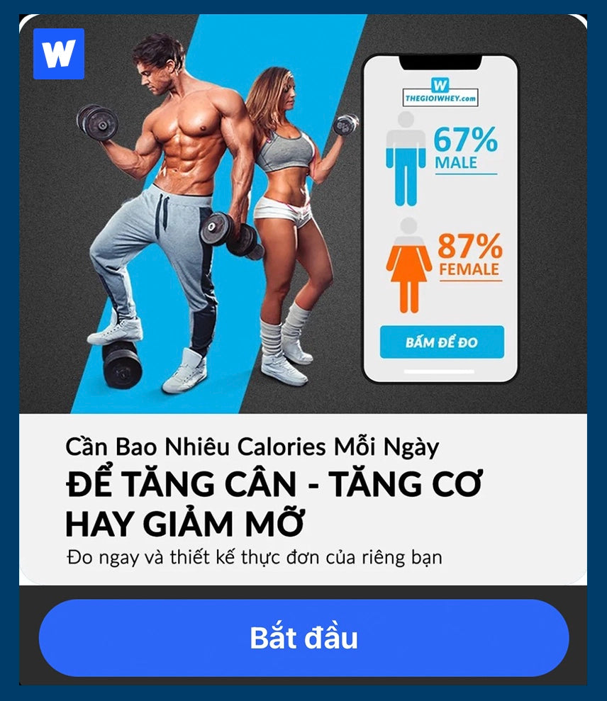 Thegioiwhey- Công cụ tính TDEE free