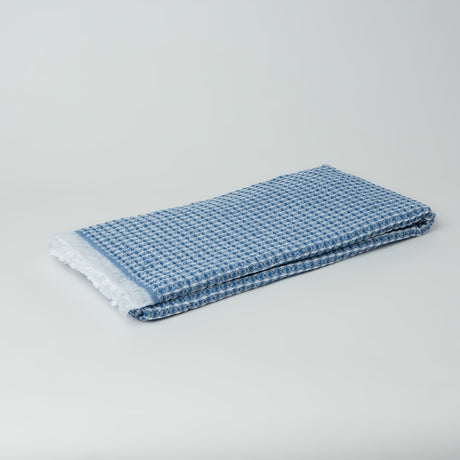 Waffle Weave Bath Towel, Light Grey