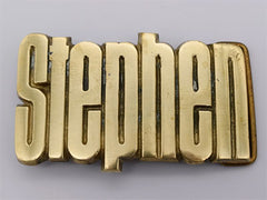Brass Name Buckle