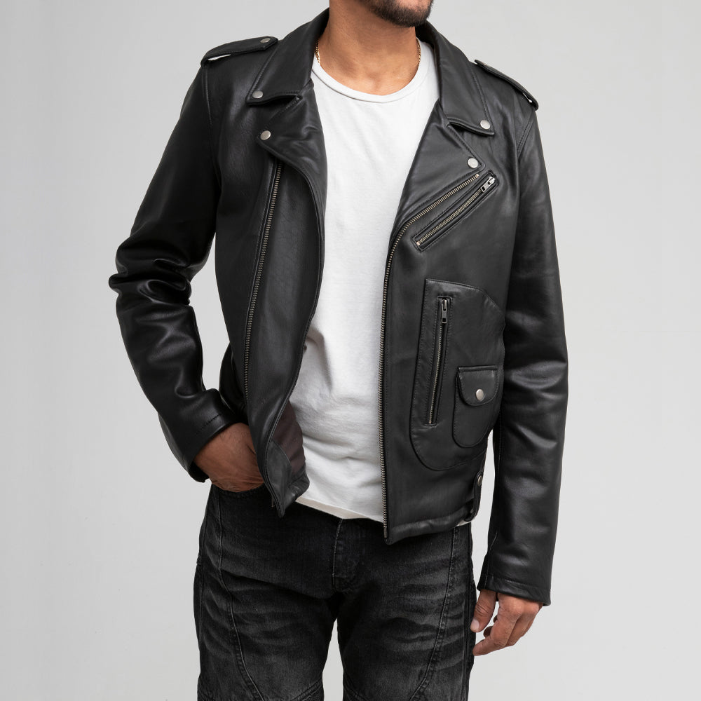 Men's Leather Zip Coat #2059NZ - Artisan Leather by Sole Survivor