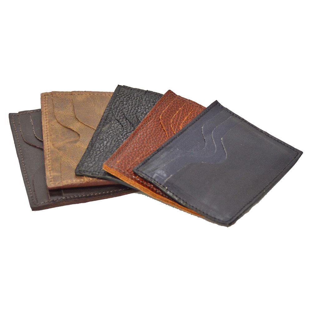 Ostrich Leather Wallet | Made in USA by Sole Survivor Artisans Antiqued Ruby Red