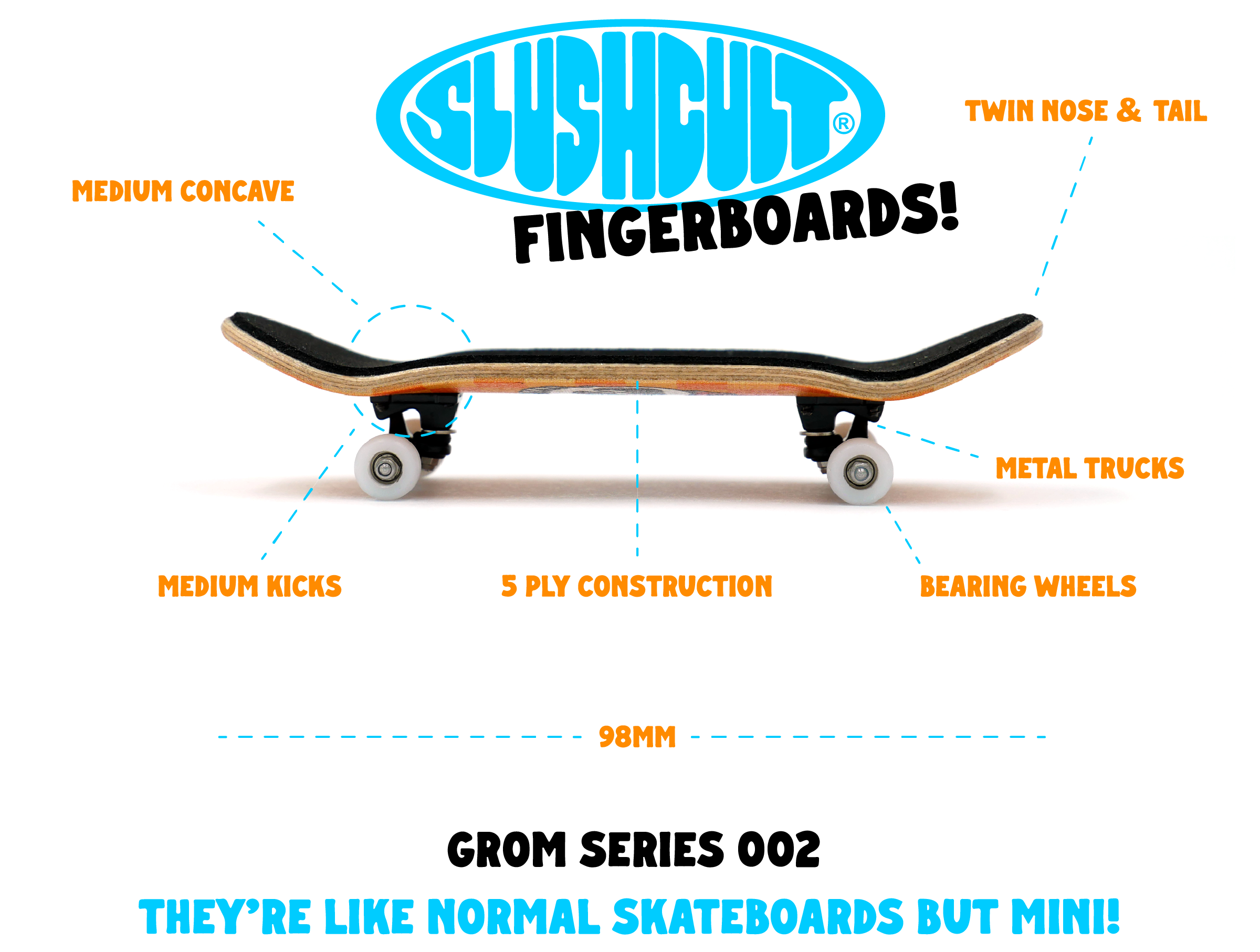 Slushcult Mini Mart Pro Fingerboard Deck