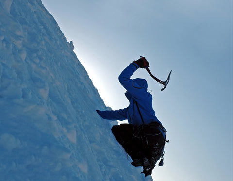 equipo de escalador de hielo