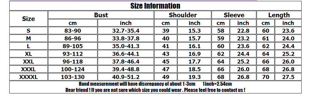 base layer size chart