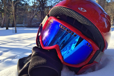 occhiali da snowboard super puliti