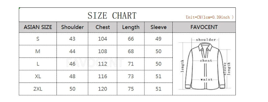 hoodie size chart