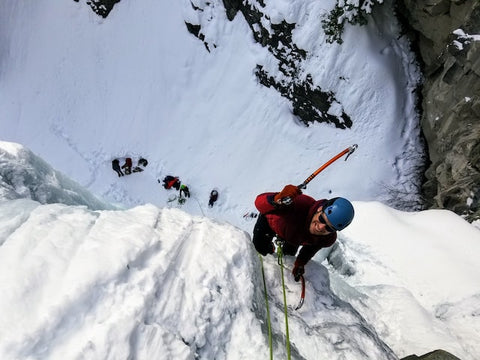 riesgos de la escalada en hielo