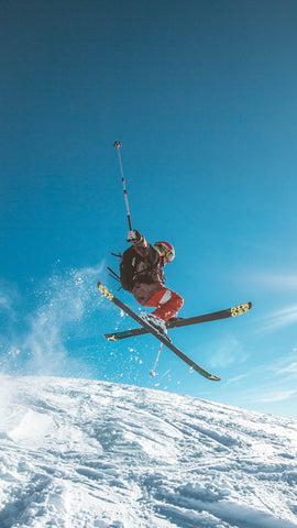 skier on snow