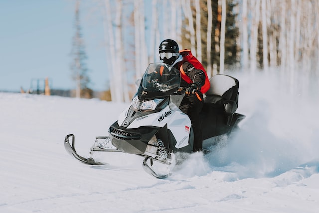 snowmobile riding