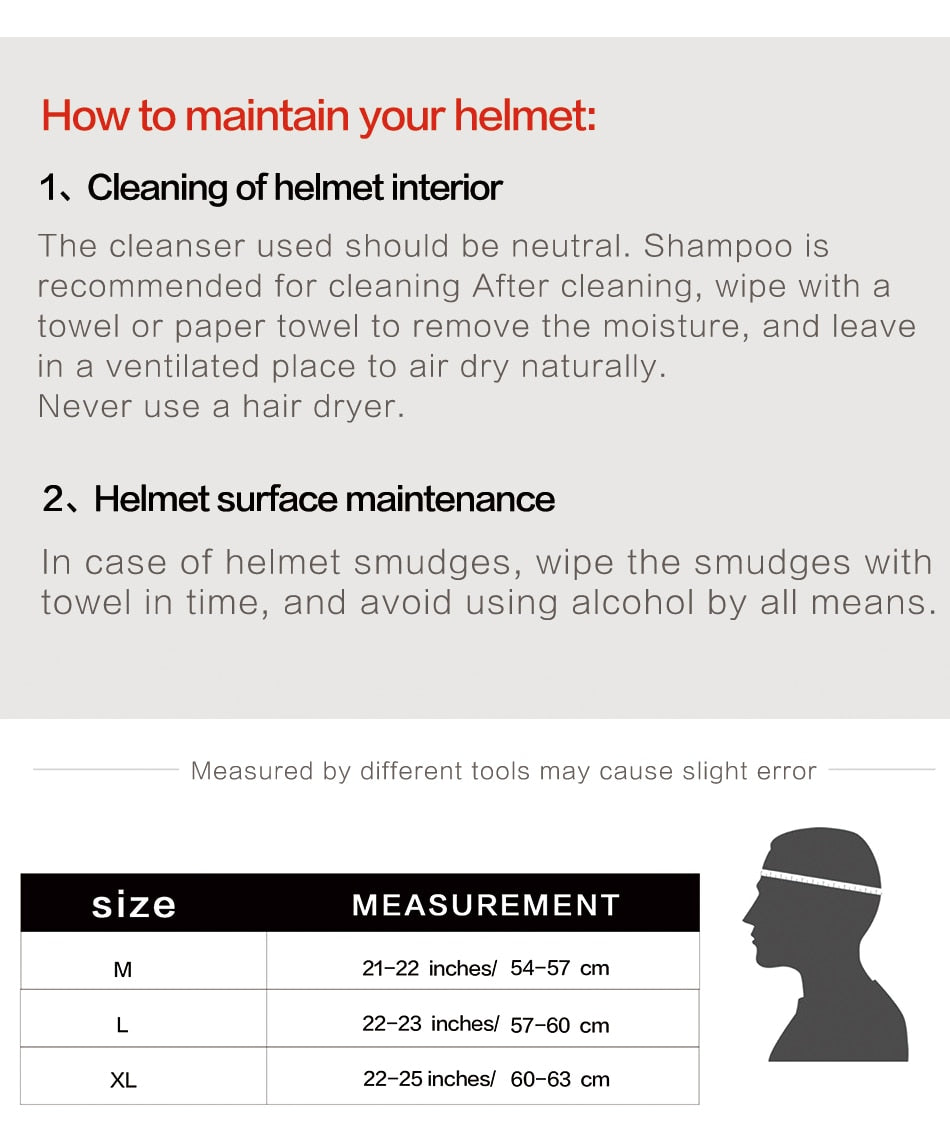 size chart ski gear