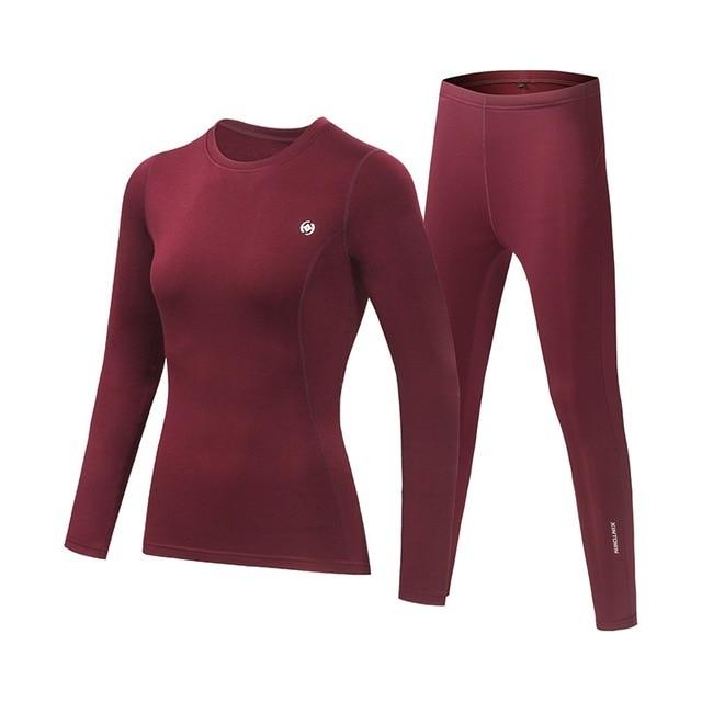 women's red long underwear