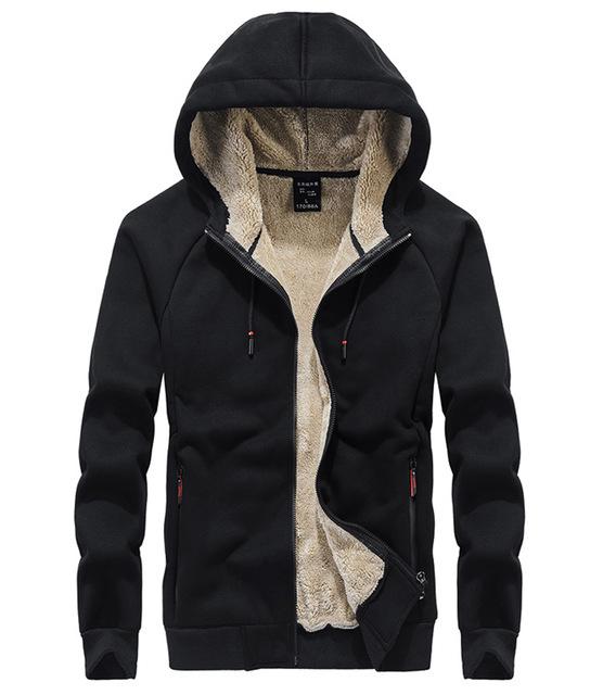 wool lined hoodie