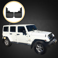 2011 fits Jeep Wrangler JK JKU Mud Flaps Guards Splash Flares Rear Molded 2pc