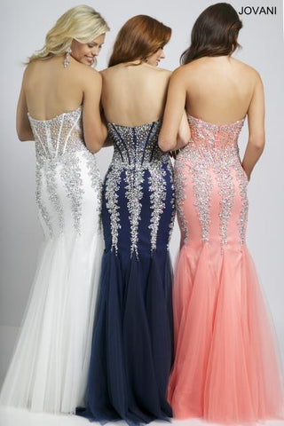 coral prom dress mermaid