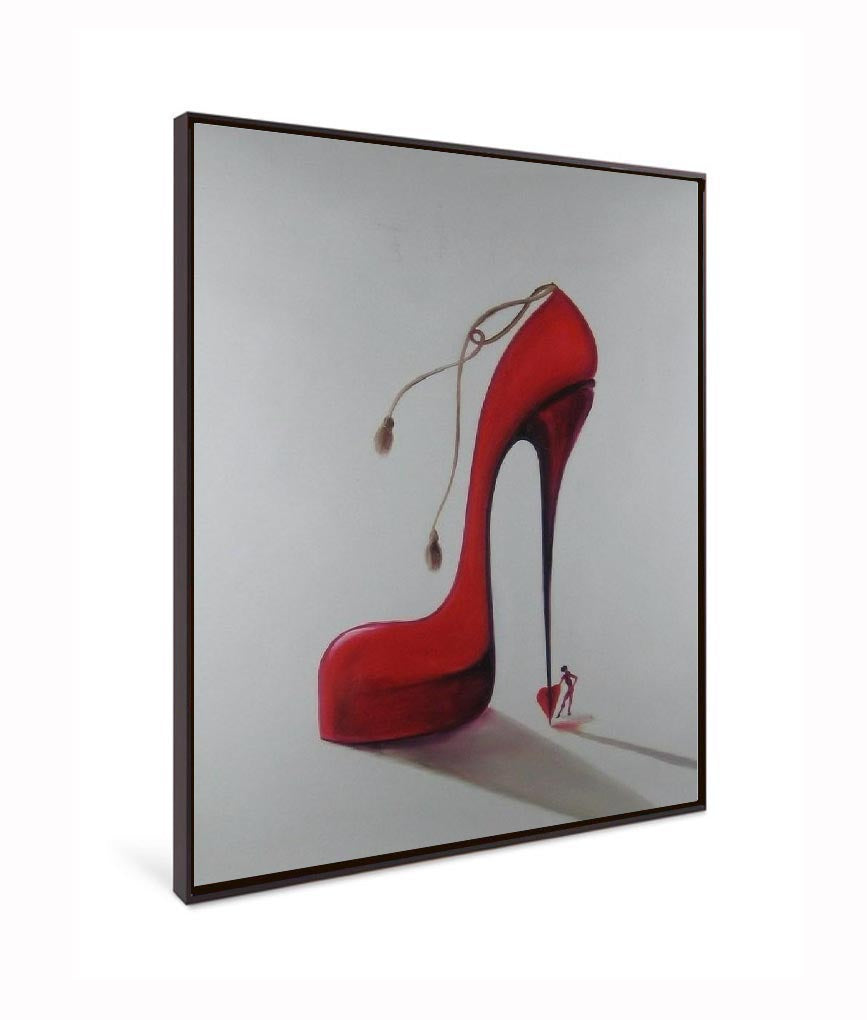 Oil Painting On Canvas Wall Art Large 50x60cm - Red Stiletto – Art Buy Int.