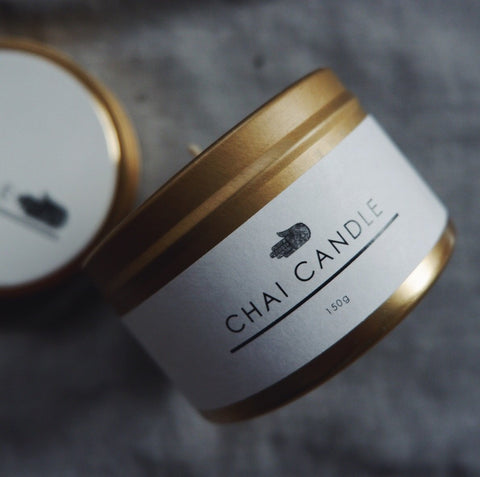 Chai candle hand made australian made