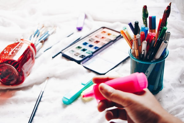 store your stationery items in a pencil holder