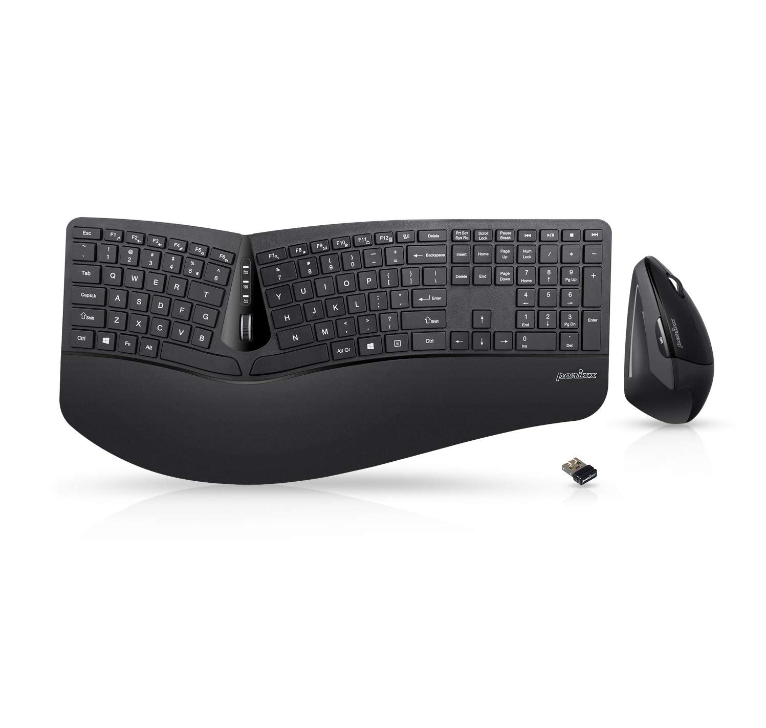 Wireless Ergonomic Split Keyboard and Vertical Mouse Combo