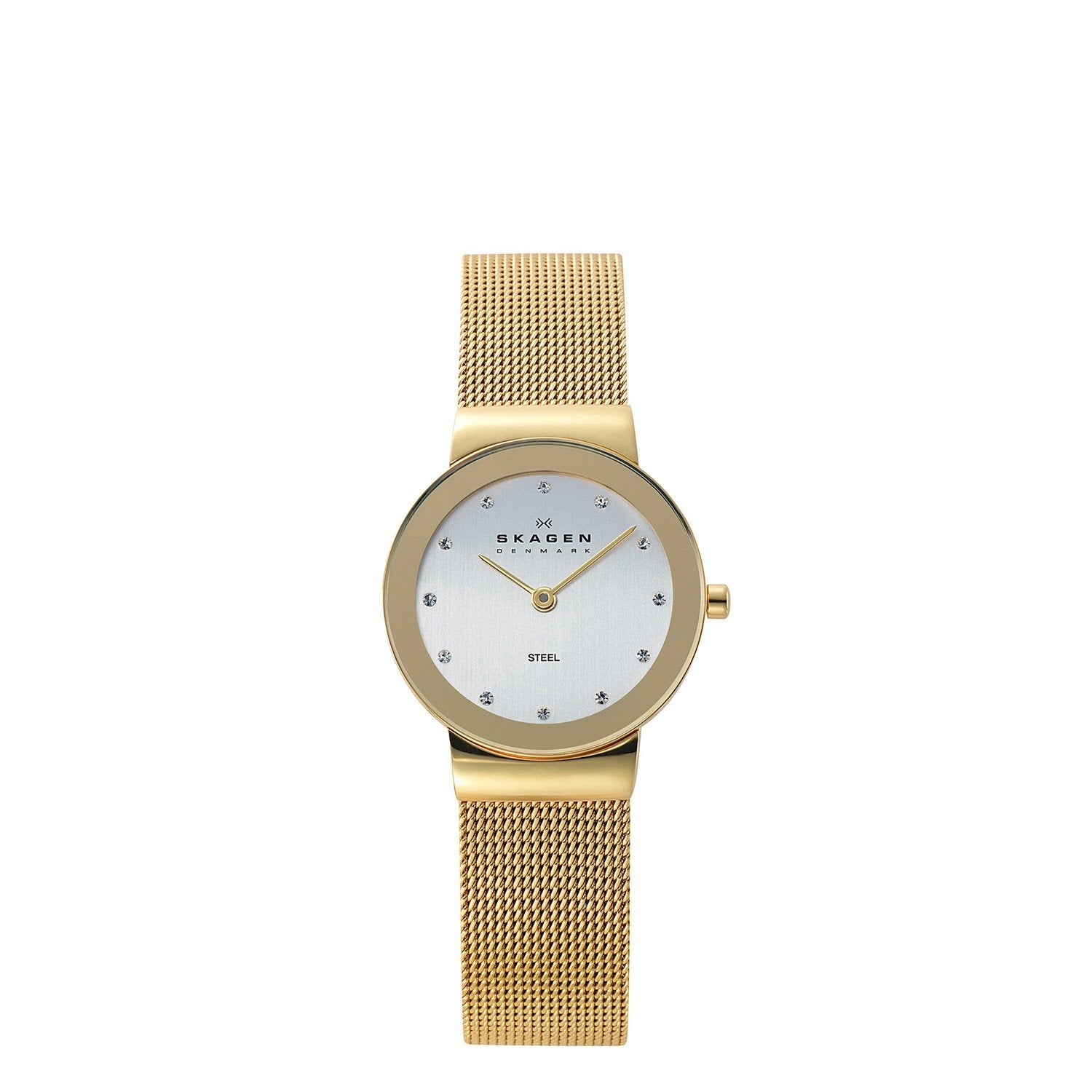 Skagen Women's 358SGGD White Label Analog Quartz Gold Watch