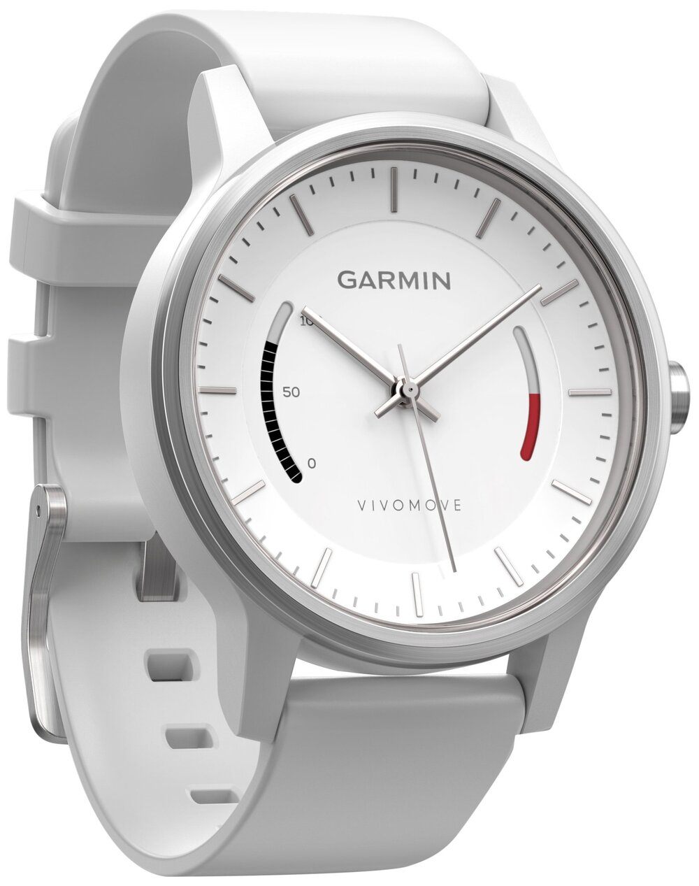 Garmin 010-01597-01 vivomove Sport with Sport Band, White