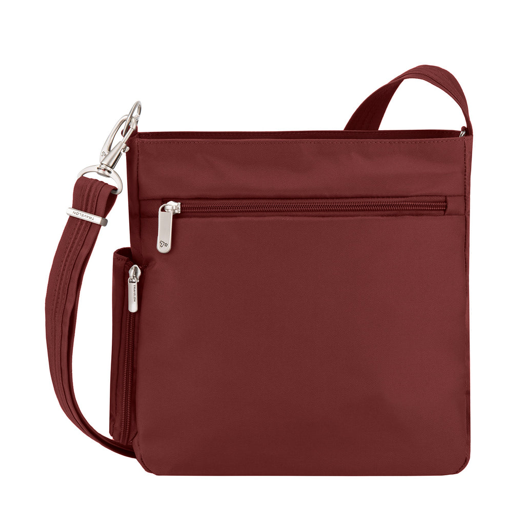 Travelon Anti-theft Classic N/S Cross Body Bag, Wine – yrGear Australia