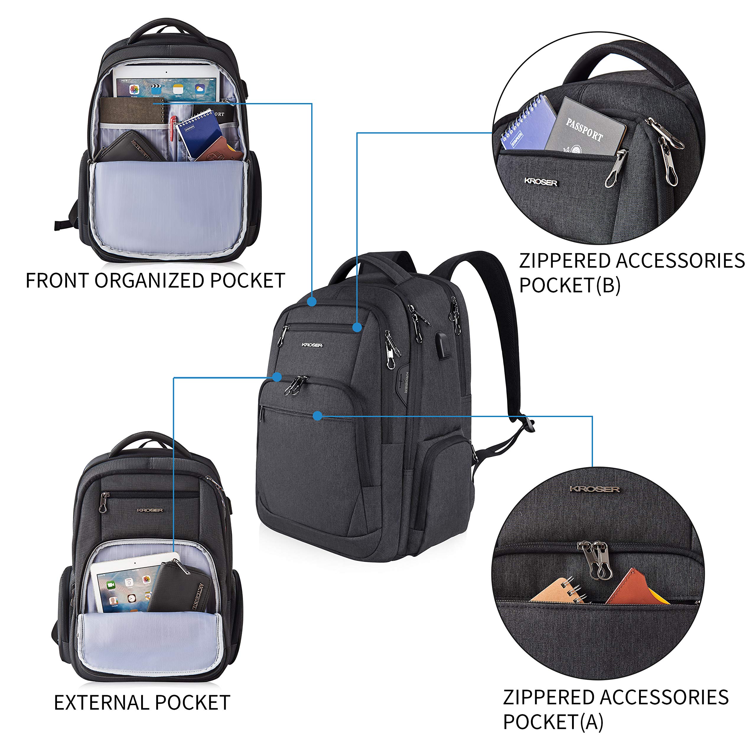 RFID-Blocking Travelling MacBook/Laptop Backpack | yrGear Australia