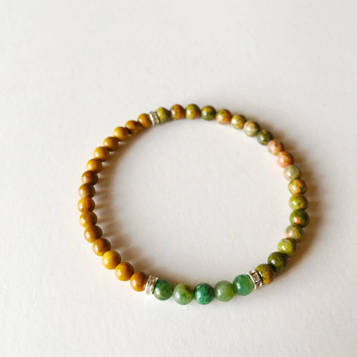 yellow jasper bracelet