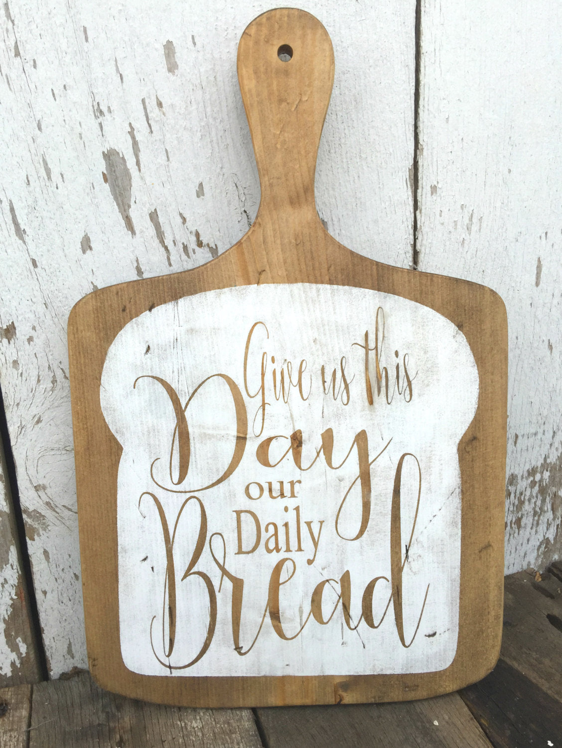 Large Decorative Cutting Board - Give Us This Day Our ...