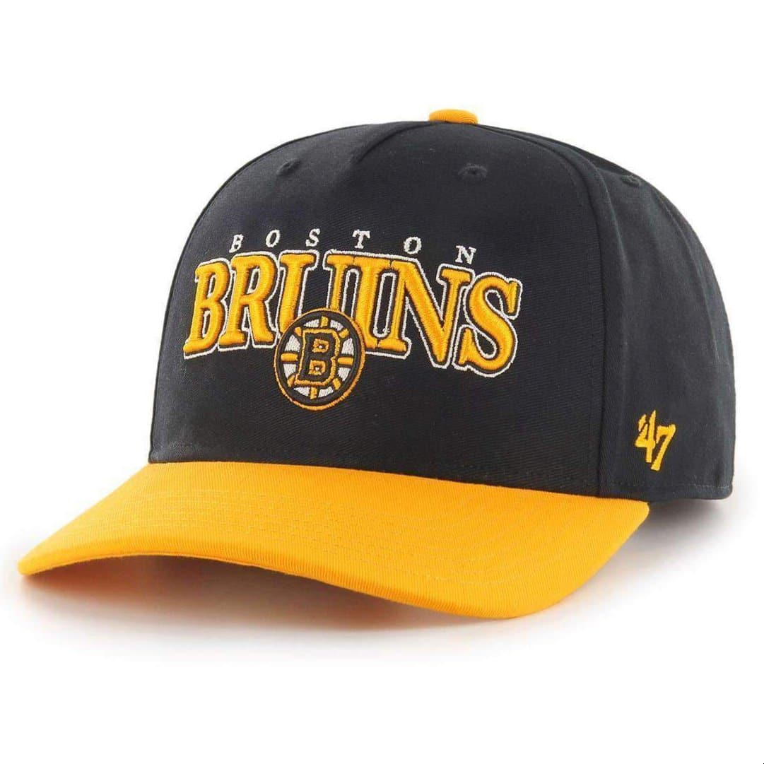 Boston Bruins ‘47 NHL Gojo MVP DP Pre-Curved Snapback Hat - Black | US ...