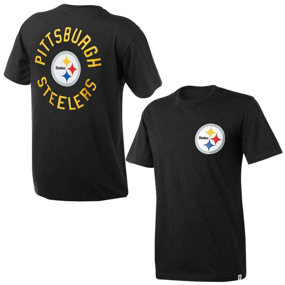 NFL I'm here for the Pittsburgh Steelers Short Sleeve Black T-Shirt 18M  Gerber