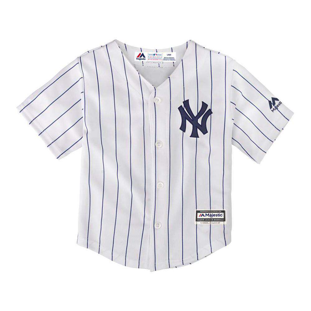 Boys New York Yankees Majestic MLB Cool Base Replica Jersey - White ...