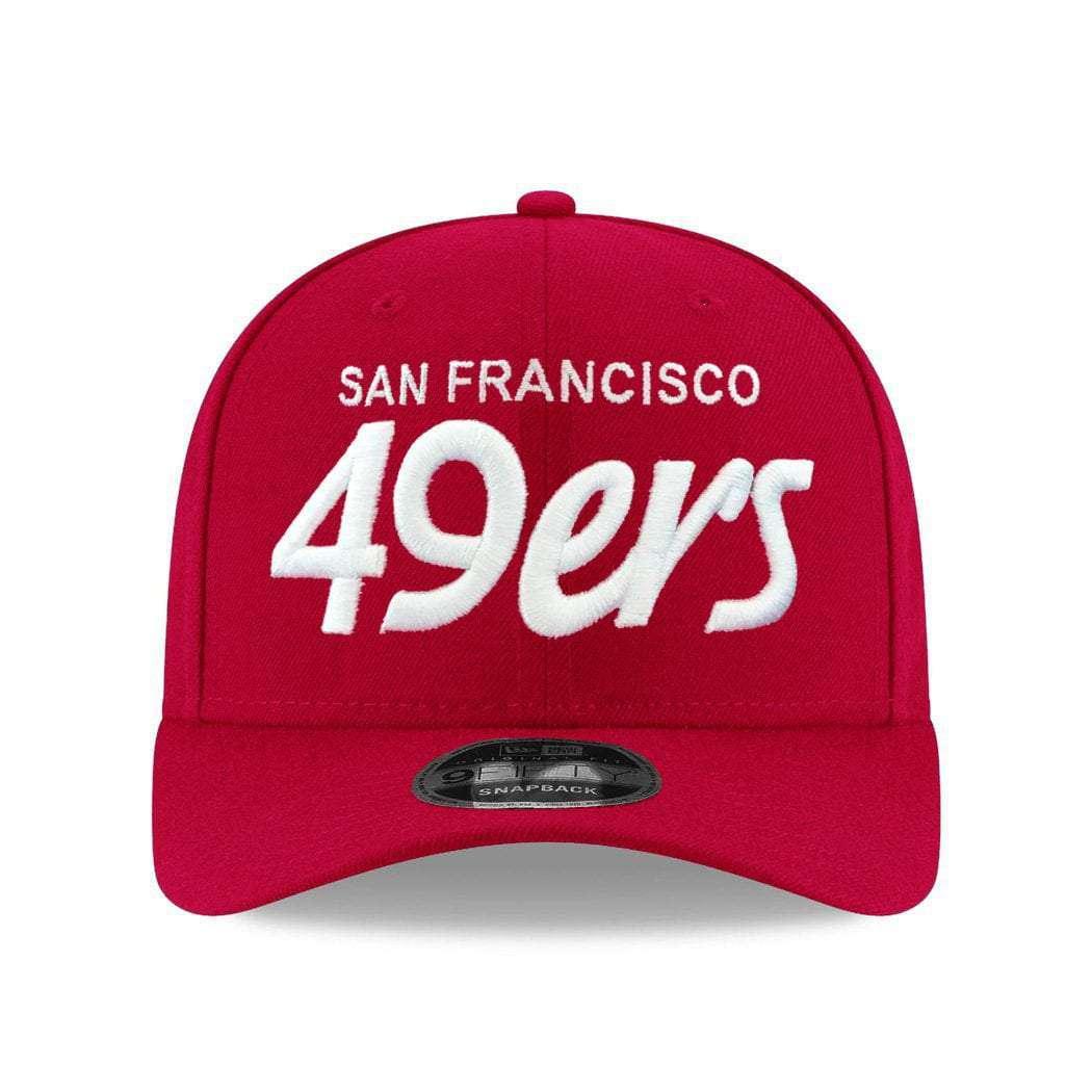 New Era 49ers Black Red-Gold Script