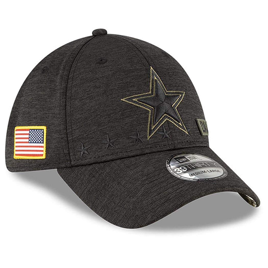Dallas Cowboys New Era NFL 2020 Sideline 39THIRTY Flex Fit Curve Hat