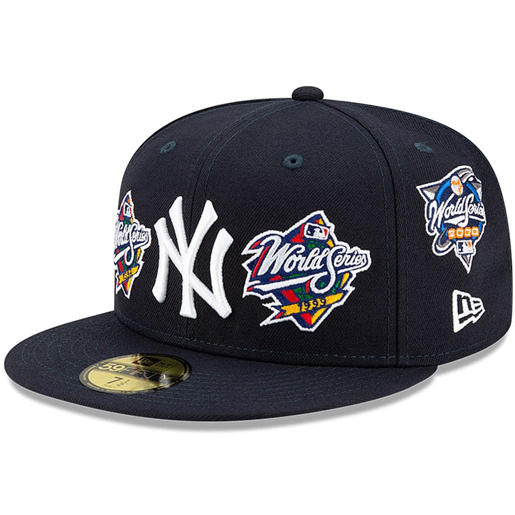 New York Yankees New Era MLB Champions Patch 59FIFTY Fitted Hat - Navy ...