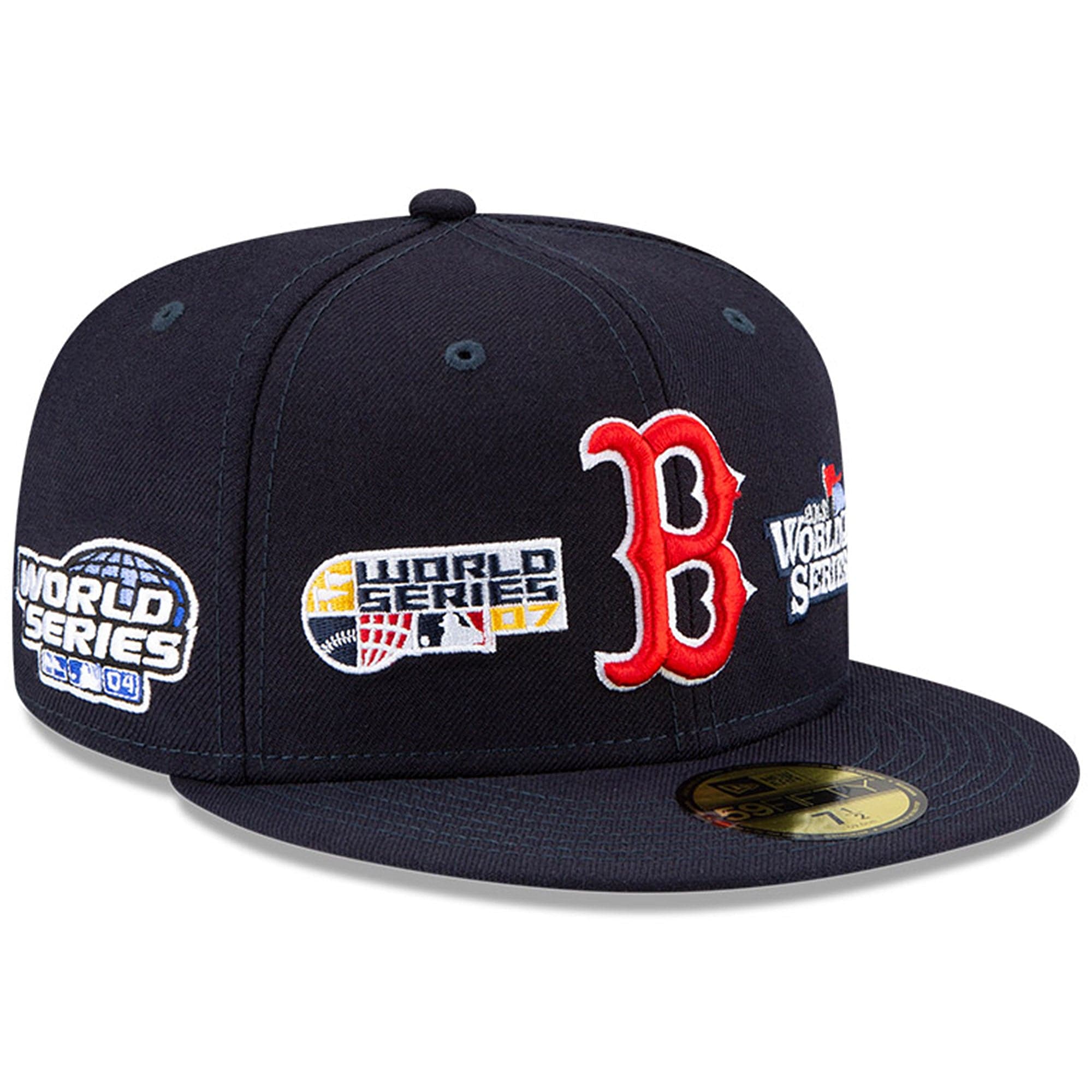 Boston Red Sox New Era MLB Champions Patch 59FIFTY Fitted Hat - Navy ...