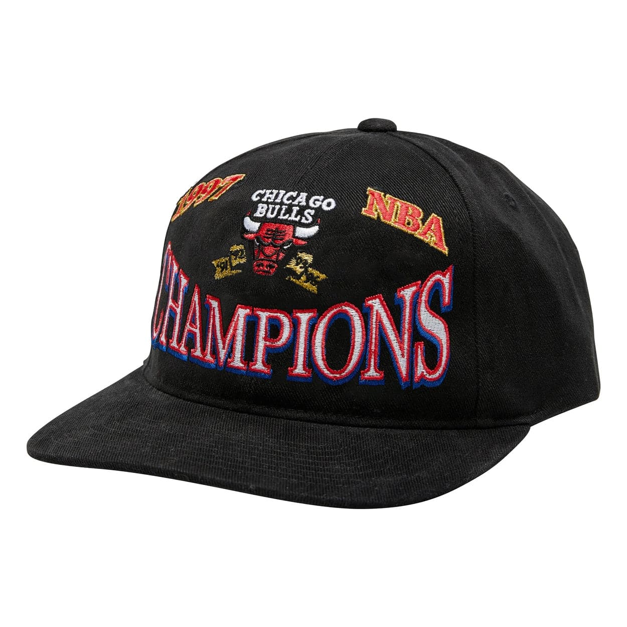 mitchell and ness bulls championship snapback