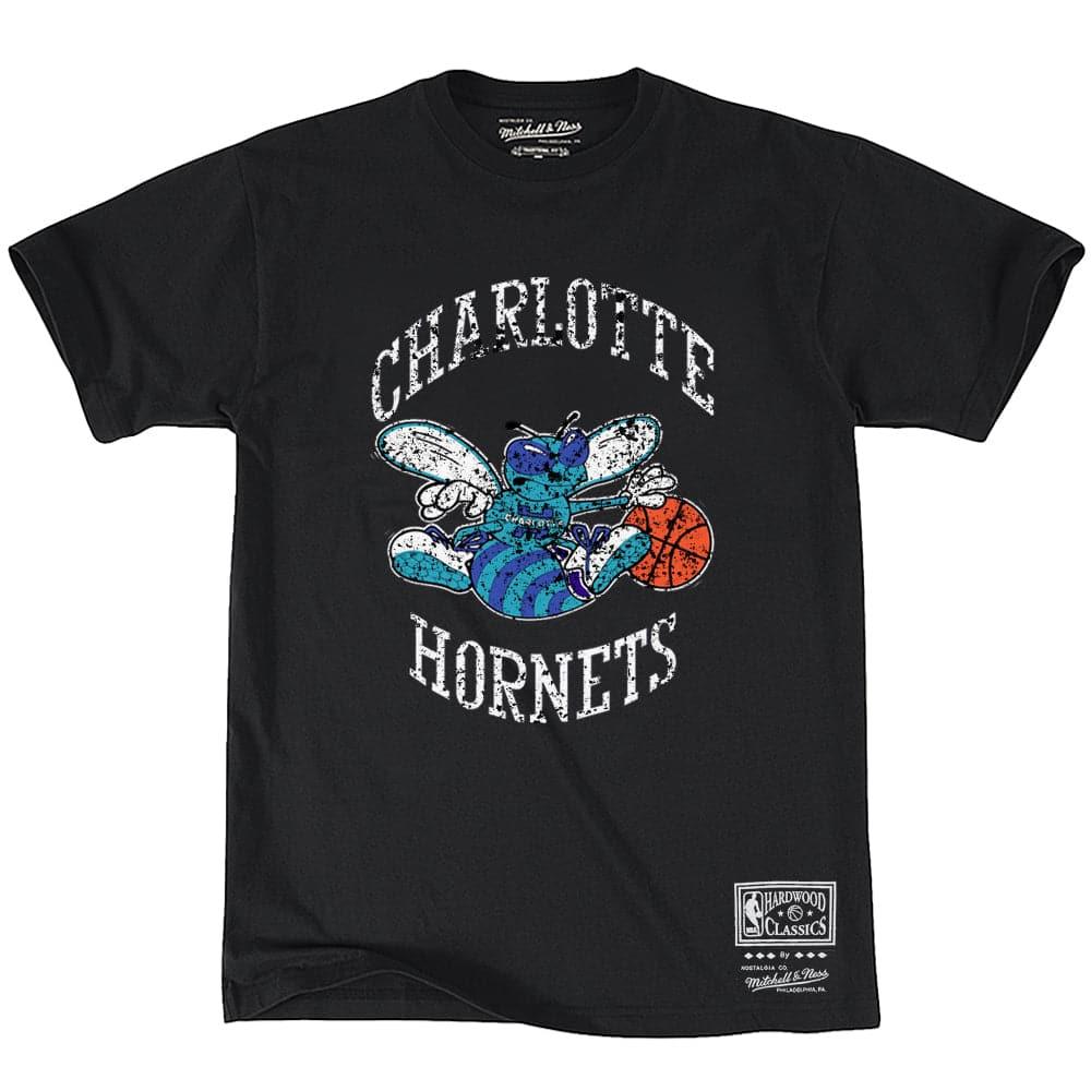 mitchell and ness charlotte hornets t shirt