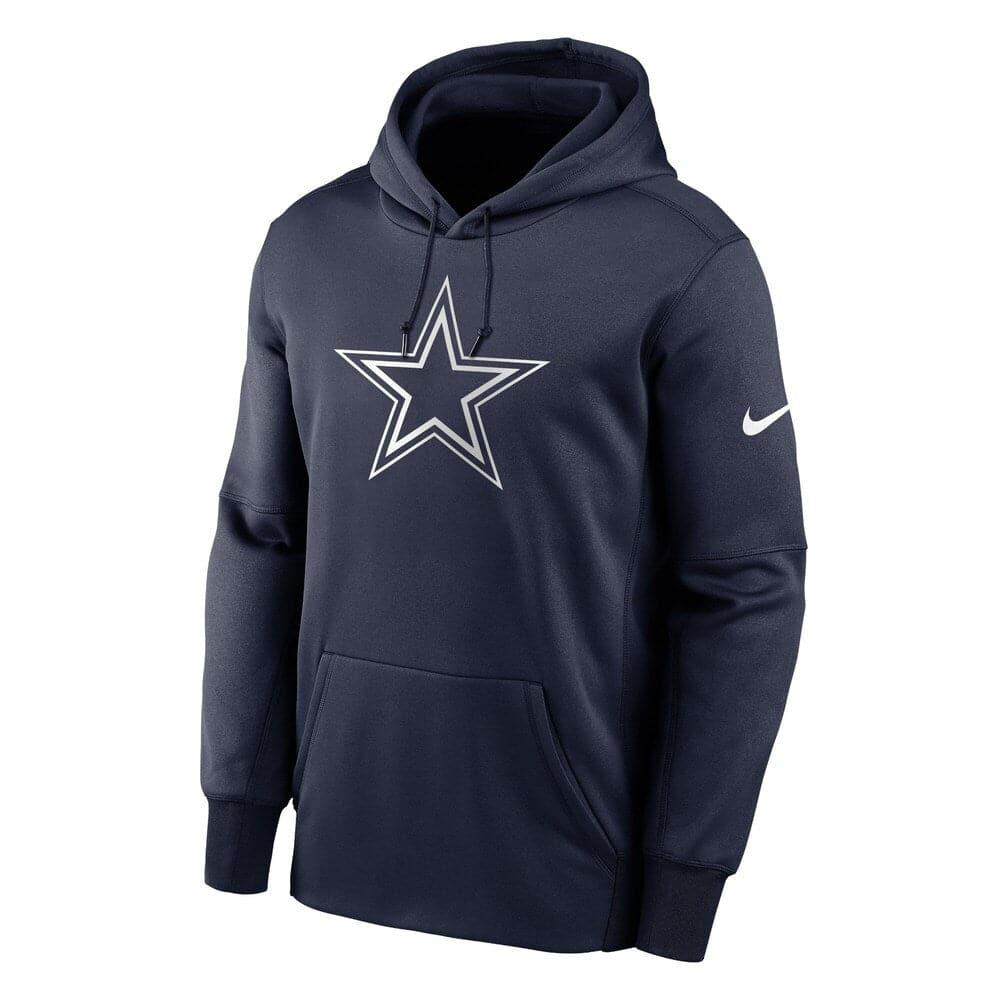 Dallas Cowboys Nike NFL Prime Logo Therma Hoodie Jumper - College Navy ...