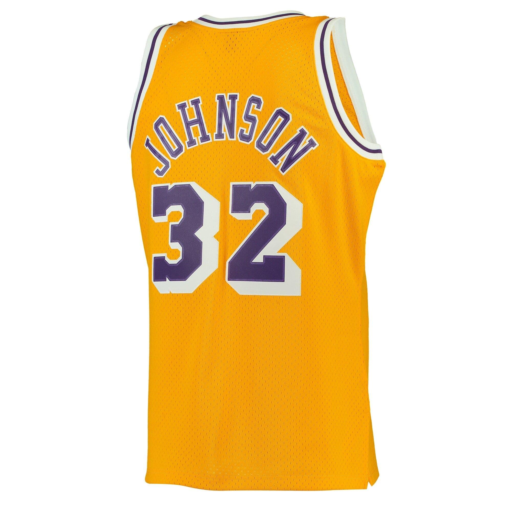 magic johnson white jersey