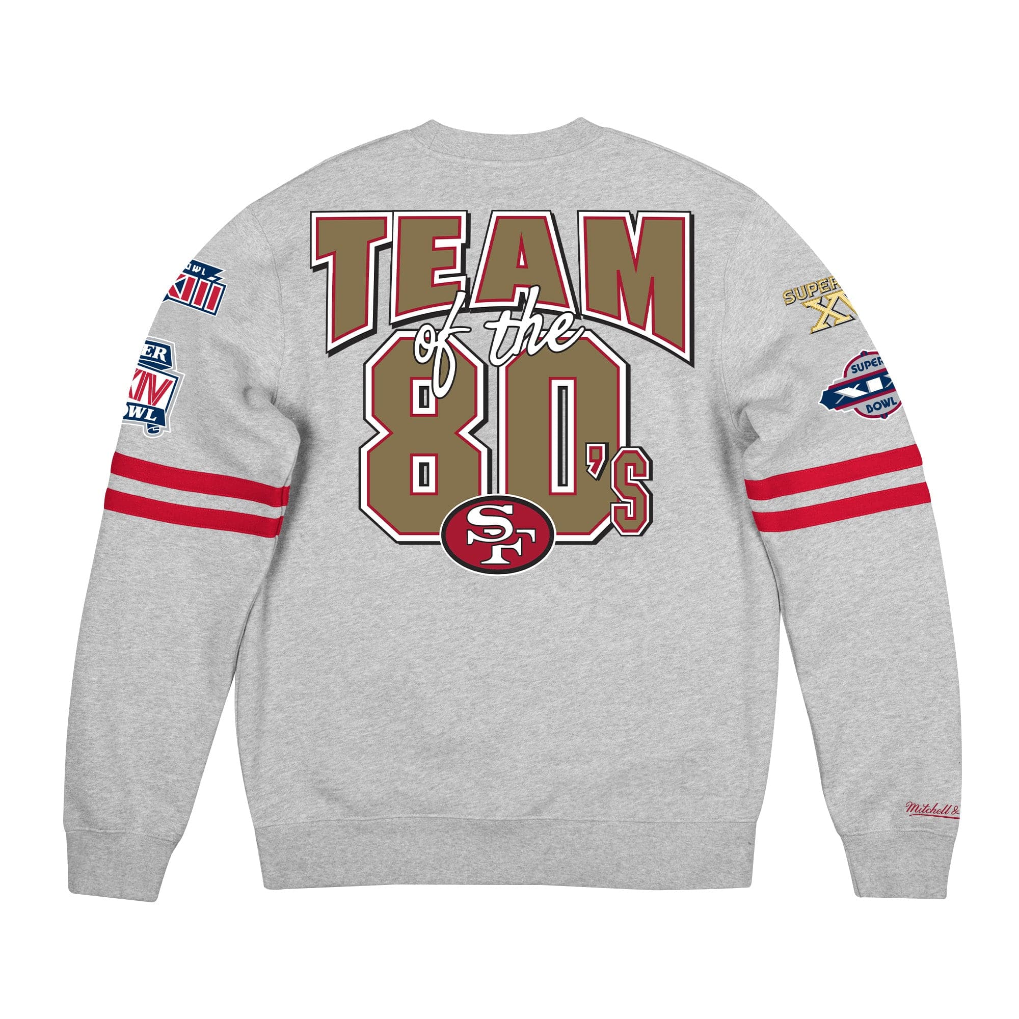 Men's Mitchell & Ness Terrell Owens Scarlet San Francisco 49ers Throwback Name Number Long Sleeve T-Shirt